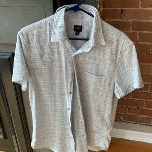 Mens J Crew Short-Sleeved Button Down